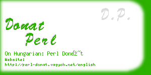 donat perl business card